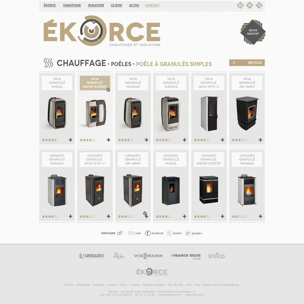 Ekorce produits